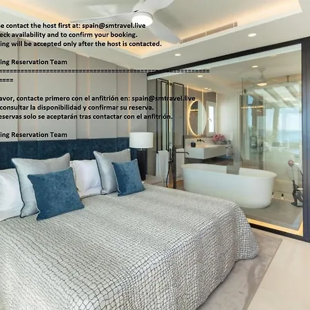 Beachfront 6 Bedrooms Luxury Penthouse In Marbella Apartment *