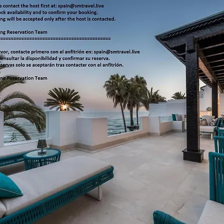 Beachfront 6 Bedrooms Luxury Penthouse In Marbella